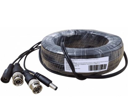 Cable BNC Saxxon, 50 Metros, Hasta 8MP, Uso Interior, 100% Cobre, 12W