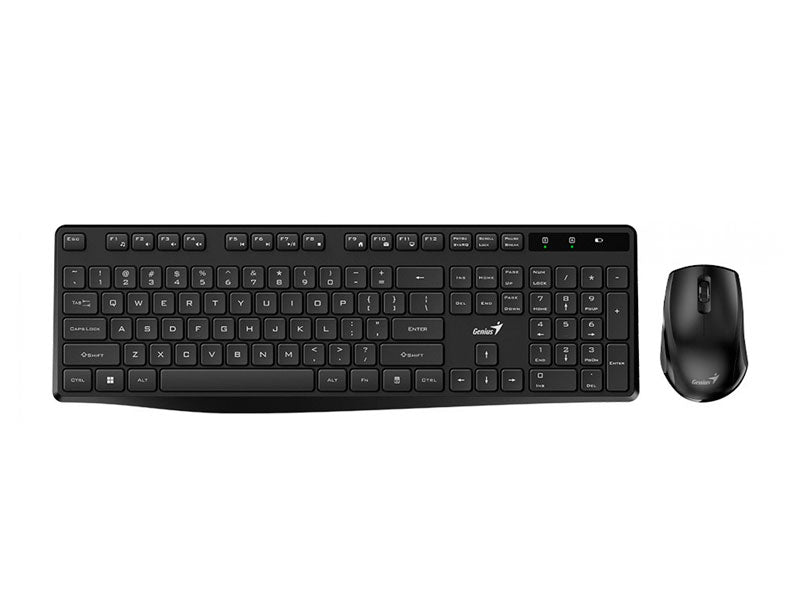 Kit Teclado y Mouse Inalambrico Genius KM-8206S, Usb 2.4G, Color Negro