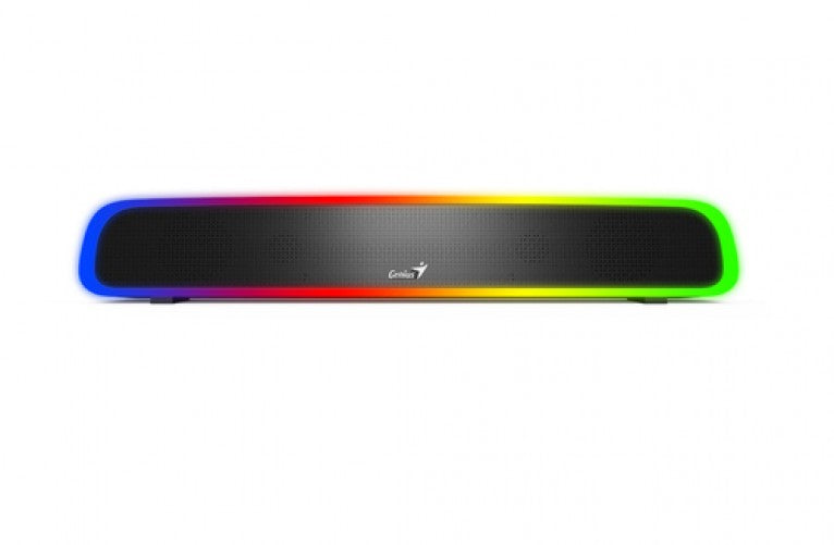 Barra de Sonido Genius 200 BT, RGB, Bluetooth, 3.5MM, Negro