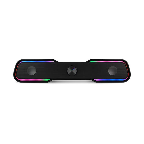 Bocina Vorago start the game BSP-350 BLUETOOTH/3.5mm, USB, iluminacion RGB, negro