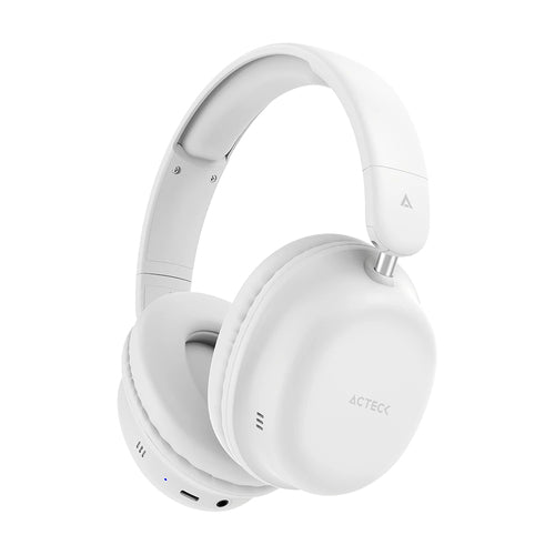 Audifonos Acteck Honour 2 Plus HP626, Bluetooth, USB-C, Microfono, Blanco