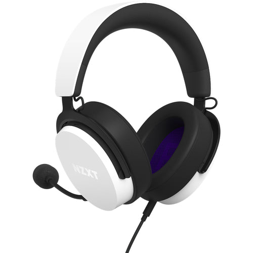 Audifonos Gamer NZXT, Microfono Boom, Alambrico, 3.5 mm o USB, Audio 7.1, Blanco