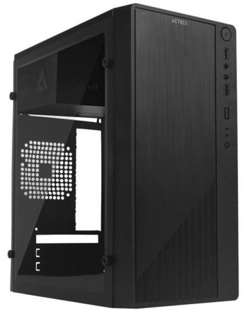 Gabinete Acteck Kioto GC220 Micro Tower, Micro ATX, Mini ITX, Ventana de Acrilico, Fuente 500W, Negro