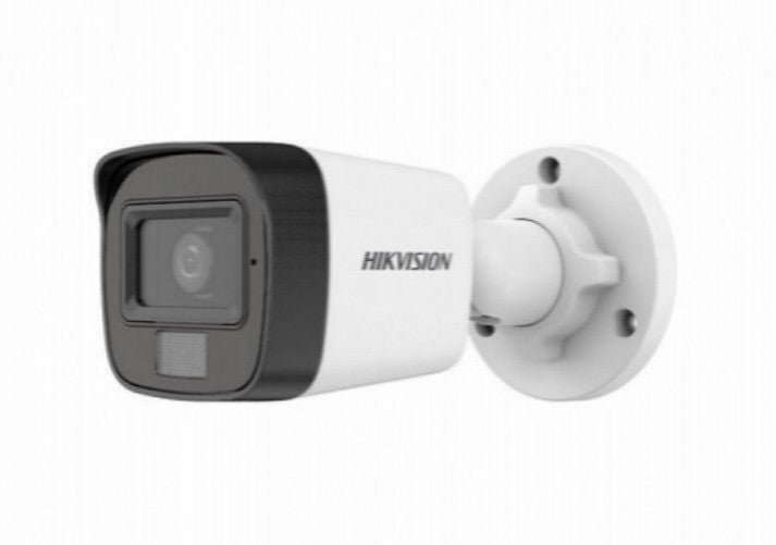 Camara Hikvision CCTV, Bala, 2MP, IR 30m, Luz 20m, Exterior, IP67, Microfono, Dual light