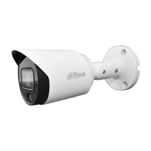 Camara Dahua CCTV, Bala, 2MP, Full color, IR Luz 20m, Exterior, IP67, Microfono, Starlight