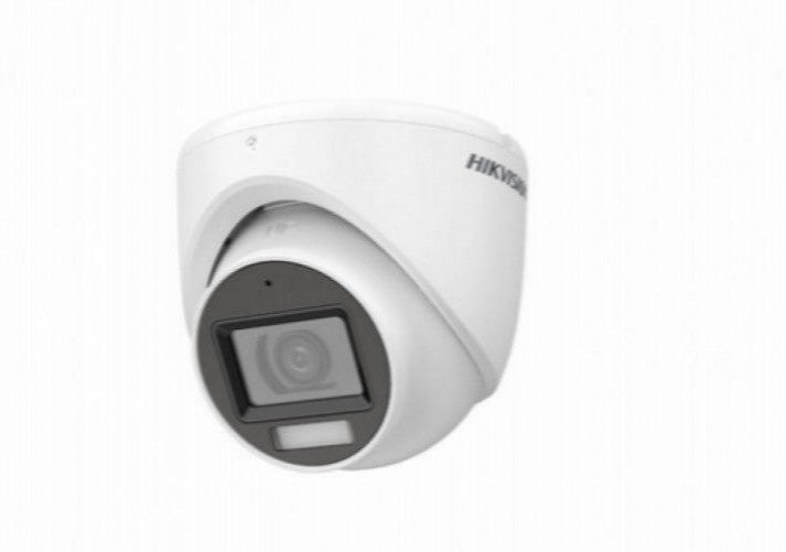 Camara Hikvision CCTV, Domo, 2MP, ColorVu, IR Luz 20m, Exterior, IP67, Microfono, Dual light