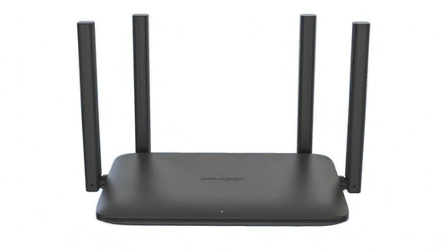 Router Inalambrico Hikvision, 4 Antenas, 2.4 / 5GHz, 4xLAN, 1xWAN 1000 Mbps, WIFI 6, Negro