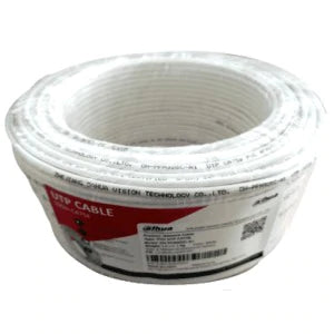 Bobina de cable UTP Dahua 100 mts, CAT5E, 100% Cobre, Ideal para Video y Redes, Blanco