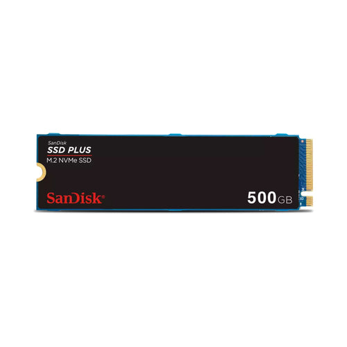 SSD SanDisk Plus, 500GB, PCI Express 3.0, M.2, Lectura 2400MB/s