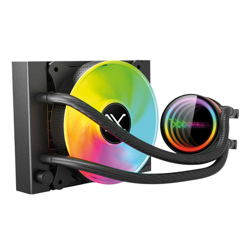 Sistema De Enfriamiento Liquido Redondo XZEAL TYPHOON-X 120, ARGB, negro