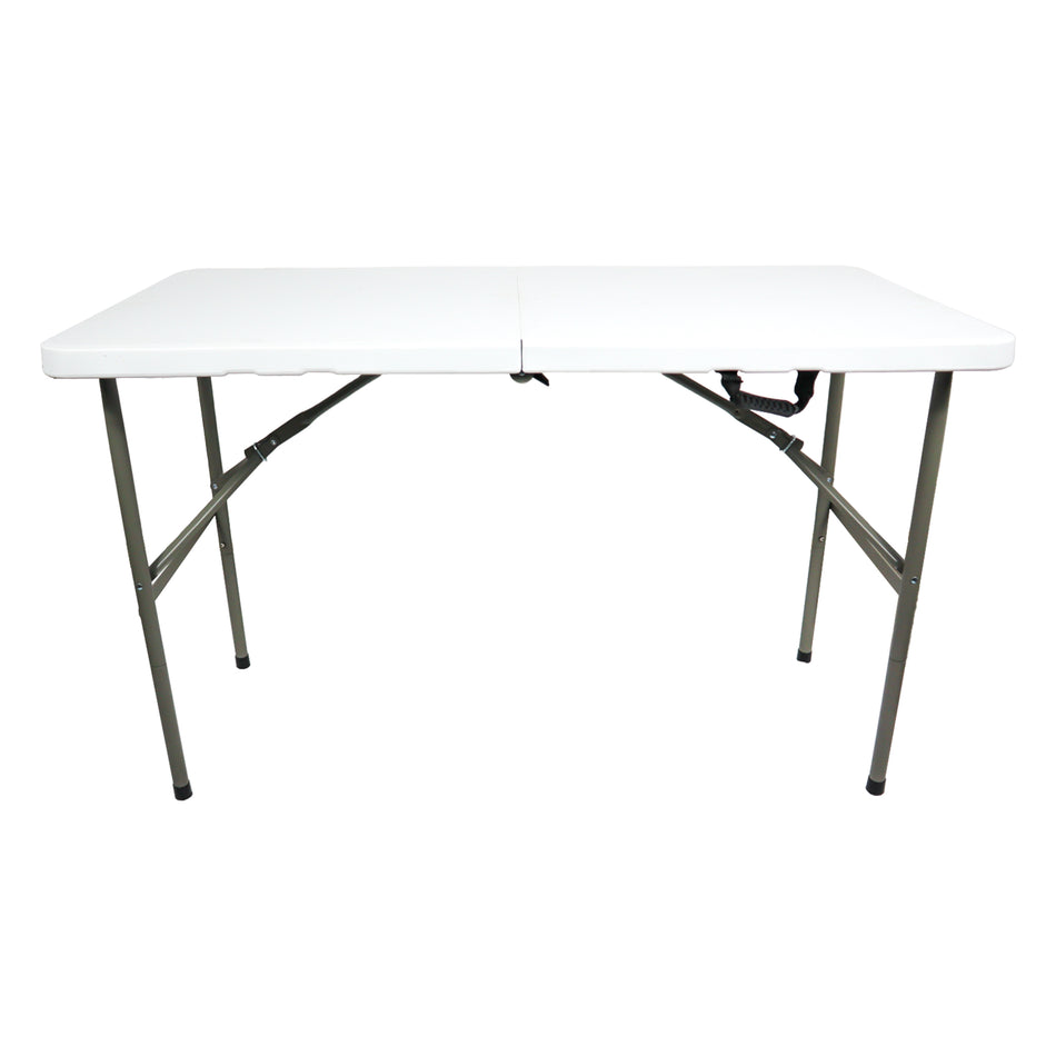 Mesa MODAMOB plegable tipo portafolio 1.22 metros, altura 74cm, ancho 61cm, Color Blanco