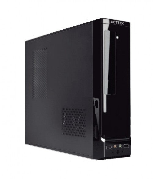 Gabinete Slim Acteck Atom GS240 Mini-Tower, Micro ATX, Mini-ITX, Fuente de poder 450W, Negro