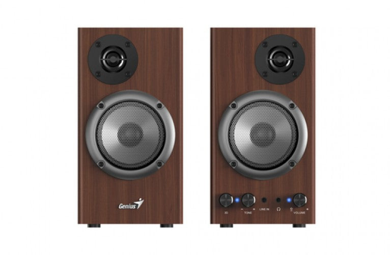 Bocinas Genius SP-HF500B, Alambricas, 3.5mm, 2.0 Madera