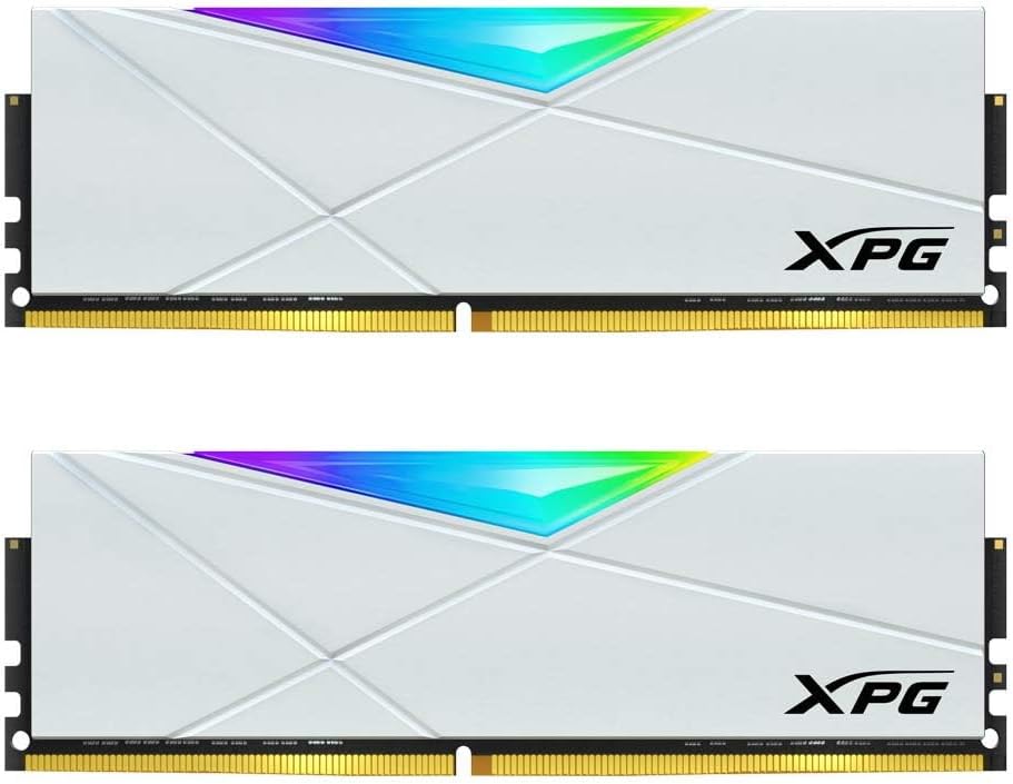 Kit de Memoria Ram XPG SPECTRIX D50 RGB, 16GB( 2 x 8GB) DDR4, 3200MHz, Disipador Blanco