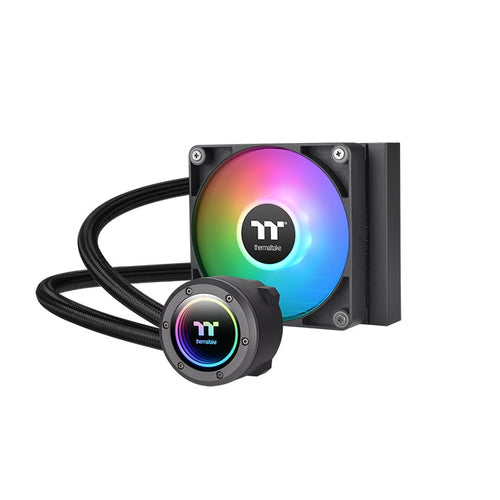 Enfriamiento liquido Thermaltake TH120 V2 ARGB Sync, Intel y AMD, 120mm, Negro