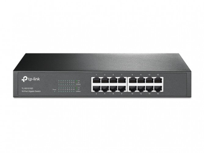 Switch TP-LINK 16-Port Gigabit Desktop/Rackmount Switch, 16 puertos, 10/100/1000 Mbps, No administrado