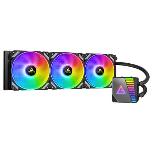 Enfriamiento liquido Antec SYMPHONY 360 ARGB, 360mm, Intel/AMD, Negro