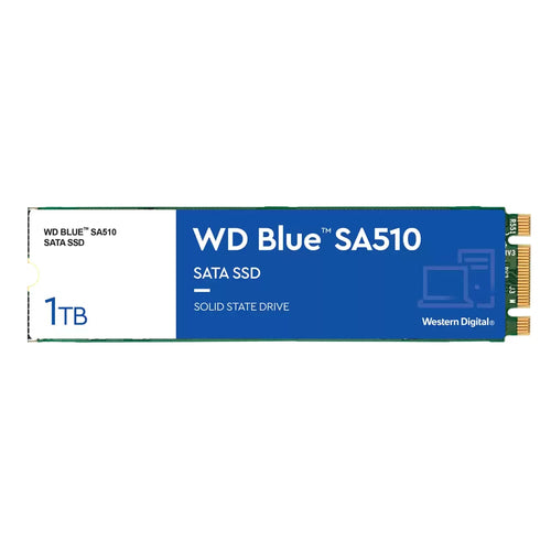 SSD Western Digital Blue SA510, 1TB, M.2, 520 MB/s Escritura, 560 MB/s Lectura, SATA III