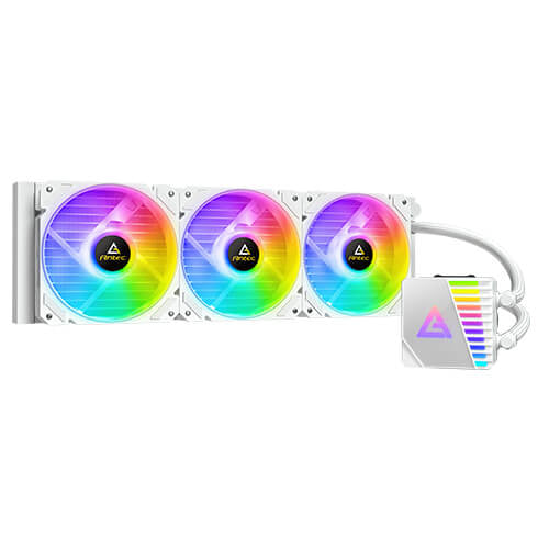Enfriamiento liquido Antec SYMPHONY 360 ARGB White, 360mm, Intel/AMD, Blanco