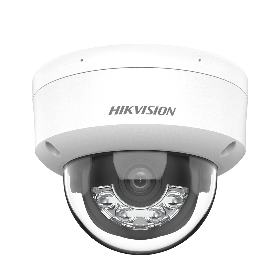 Camara IP Hikvision, Domo, 4MP, ColorVu, Exterior, IP67, Micro SD, Dual Light, Antivandalica
