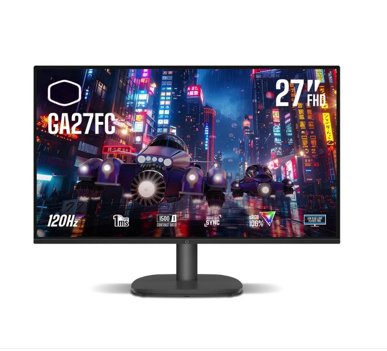 Monitor Gamer Cooler Master GA27FC LED 27", Full HD, 1ms, 120Hz, HDMI, Negro