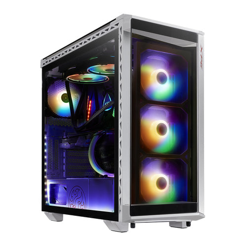 Gabinete XPG BATTLECRUISER, Cristal templado, 4xARGB, Blanco