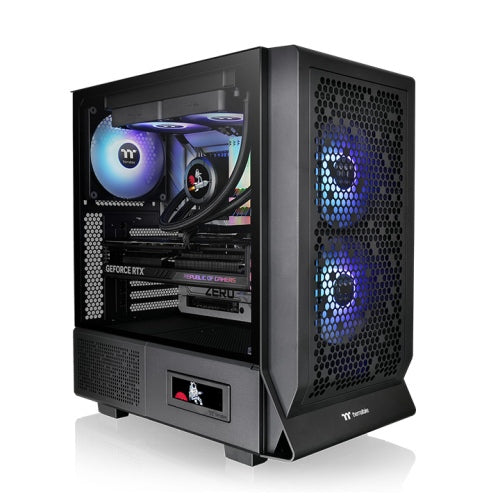 Gabinete Thermaltake Ceres 330 TG ARGB Midi Tower, 3x Ventiladores, Negro
