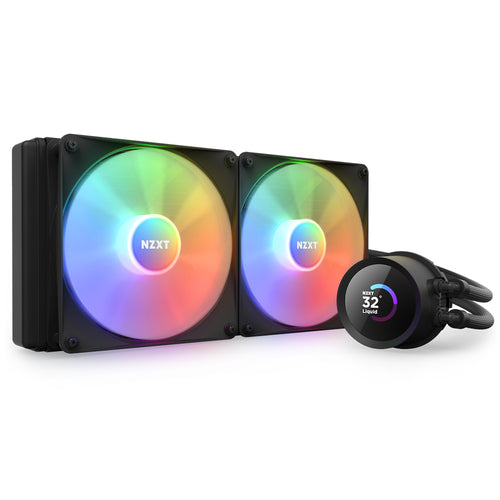 Enfriamiento Liquido NZXT Kraken 280 RGB, 2x140mm, Con LCD, 1500RPM, Negro