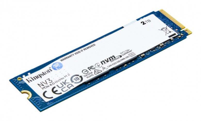 SSD Kingston NV3 2TB, M.2, PCI Express 4.0, Lectura 6000 MB/s, Escritura 5000 MB/s