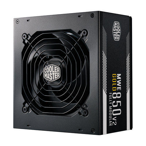 Fuente de Poder Cooler Master MWE 850 v2, 850w, 80Plus Gold, Full Modular, Atx 3.0, Negro