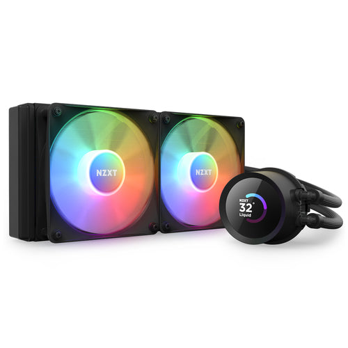 Enfriamiento Liquido NZXT Kraken 240 RGB, 240mm, 2x Vent. 120mm, Pantalla LCD, 1800RPM, Negro