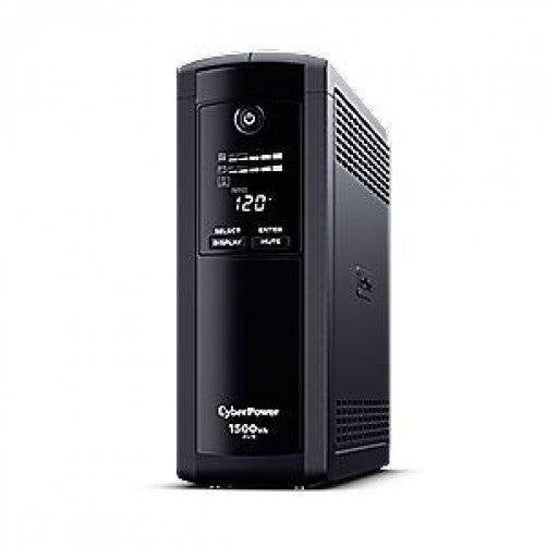 No Break CyberPower 900W, 1500VA, LCD, 10min de respaldo, 12 contactos