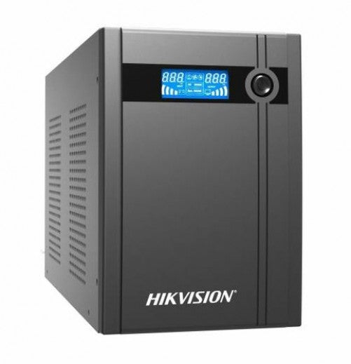 No Break UPS Hikvision, 3000 VA, 1800 W, Pantalla LCD, Entrada 150 VCA, 6 salidas AC, Negro