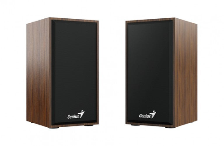 Bocinas Genius SP-HF180, 3.5mm, 2.0 canales, 6W, Negro/Madera