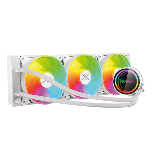 Enfriamiento Liquido XZEAL TYPHOON-X COOLER 360, 3x120mm, 2200 RPM, Blanco