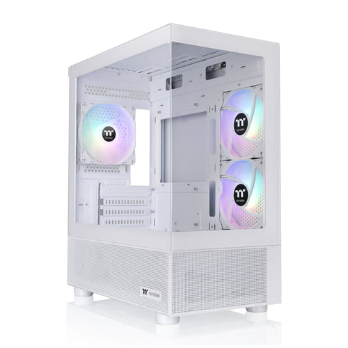Gabinete Thermaltake View 170 TG ARGB Snow, Micro Tower, Panel de Vidrio, 3x Ventiladores, Blanco