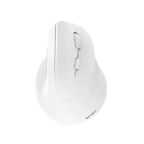 Mouse Optico Acteck VIRTUOS FITT MI520 Inalambrico, Ergonomico, 2400 DPI, Blanco