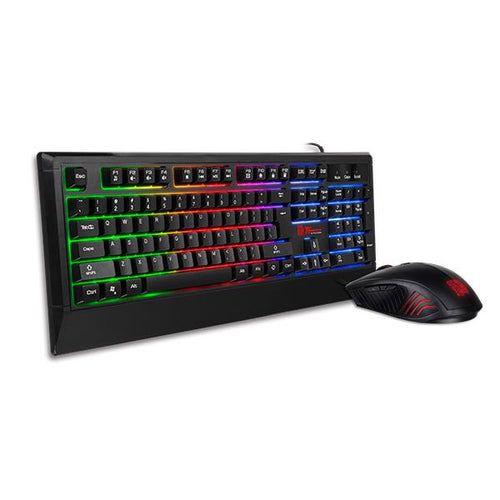 Kit Teclado y Mouse Gamer Thermaltake eSPORTS Challenger, 2400 Dpi, RGB, USB, Negro