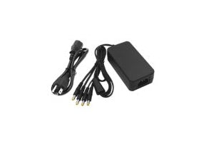Fuente de Poder Regulada Saxxon, 12 Vcc, 5 Amper, 4x Conectores Macho, Ideal para vigilancia