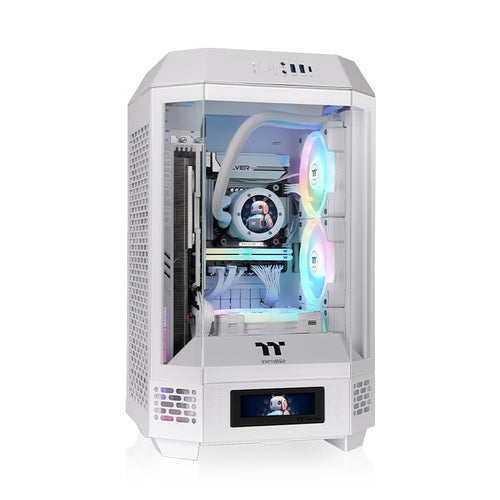 Gabinete Thermaltake The Tower 250 Snow Mini Tower, 2x Ventiladores, Blanco