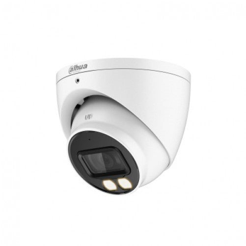 Camara Dahua CCTV, Domo, 5MP, Full color, IR 20m, Exterior, IP67, Microfono, Starlight