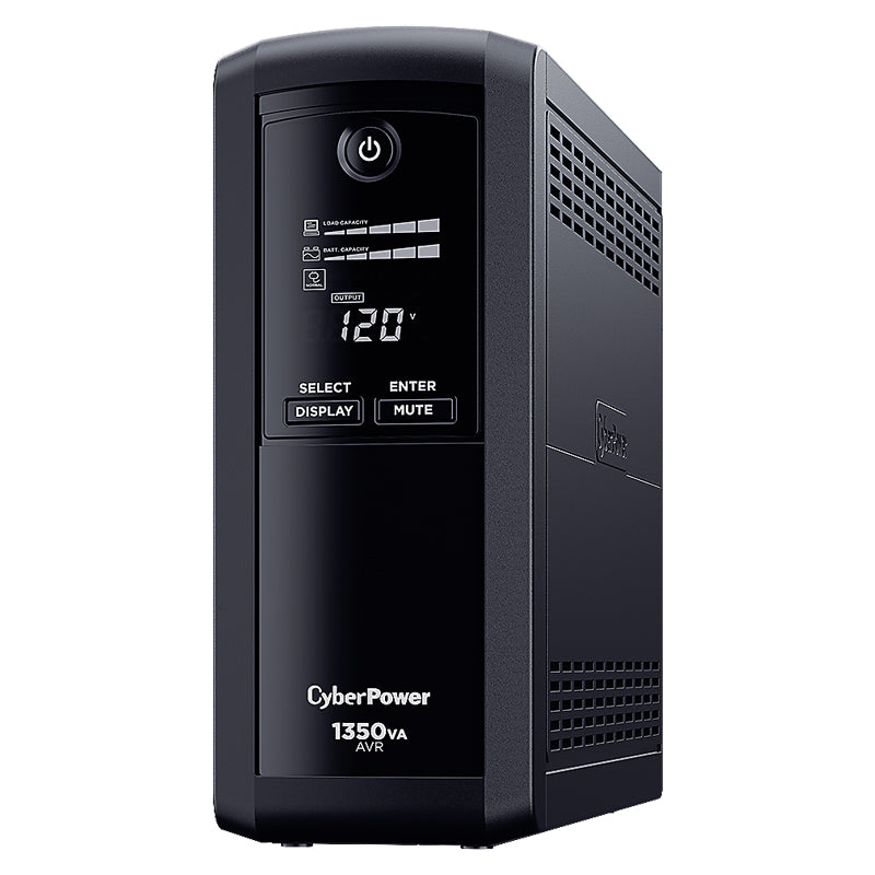 No Break CyberPower CP1350AVRLCDa 810W, 1350VA, Respaldo 9 min, 8 Contactos