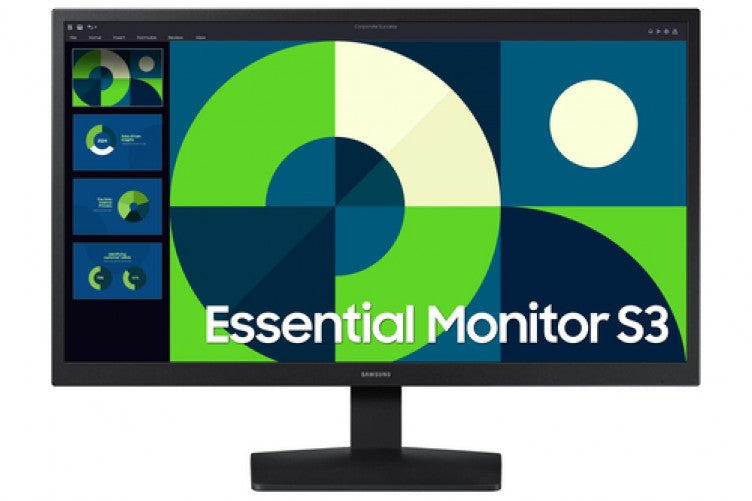 Monitor Samsung Essential S3 LCD, 24", 1920x1080 Full HD, 75Hz, HDMI, Negro