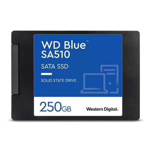 SSD Western Digital Blue SA510 250GB, 2.5 Pulg, Serial ATA III 6 Gbit/s, Lectura 555 MB/s, Escritura 440 MB/s
