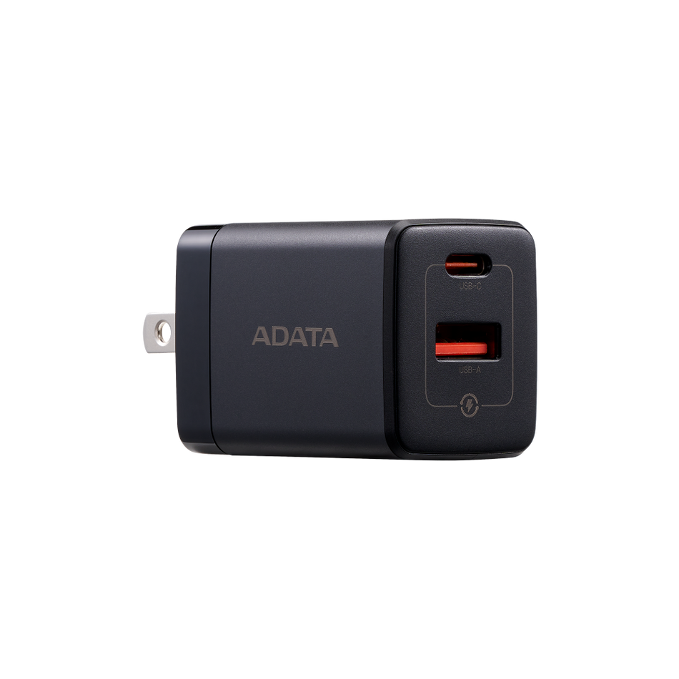 Cargador de Pared Adata, GaN 35W, Con Cable USB-C 1.5m, Negro