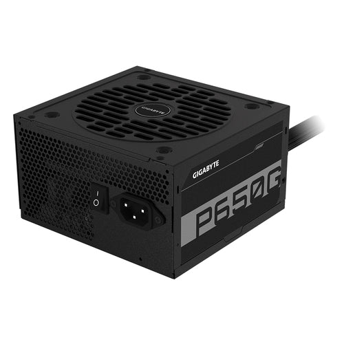 FUENTE DE PODER Gigabyte, 80PLUS GOLD, 650W,  P650G, NEGRA