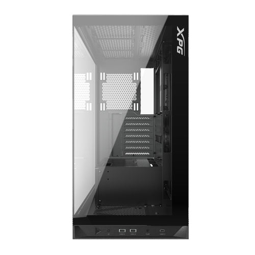 Gabinete XPG INVADERXMT, Mid-Tower, Ventana, RGB, ventiladores 5x120mm, Color Negro