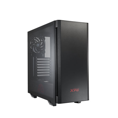 Gabinete XPG INVADER Negro, 2 ventiladoes 120mm,  Panel lateral de Cristal, filtros de polvo magneticos