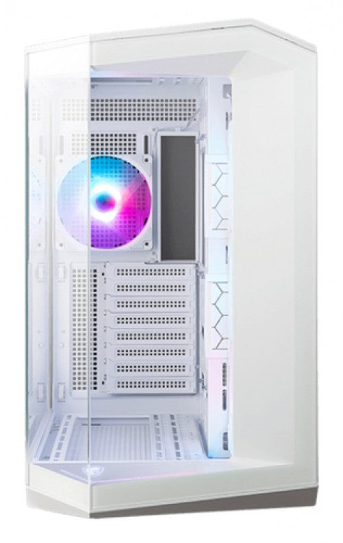 Gabinete MSI MAG Pano 100R PZ, Midi Tower, ATX, Micro-ATX, Mini-ITX, USB 3.0, 4x Ventiladores 120mm, Blanco