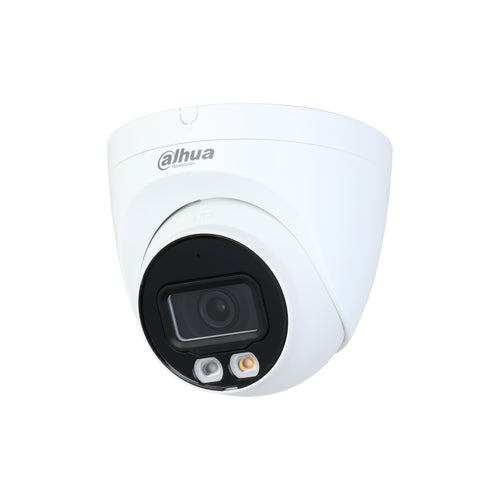 Camara IP Dahua, Domo, 4MP, IR 30m, Exterior, IP67, Microfono, Micro SD, Full color, Iluminacion dual
